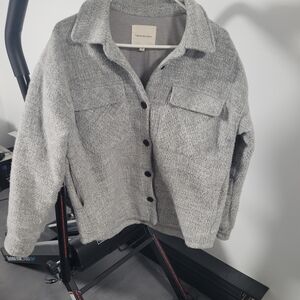 Thread & Supply Gray Teddy Jacket